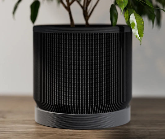Potteplante skjuler