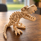 T-Rex-skelet, nærbillede af hoved og krop