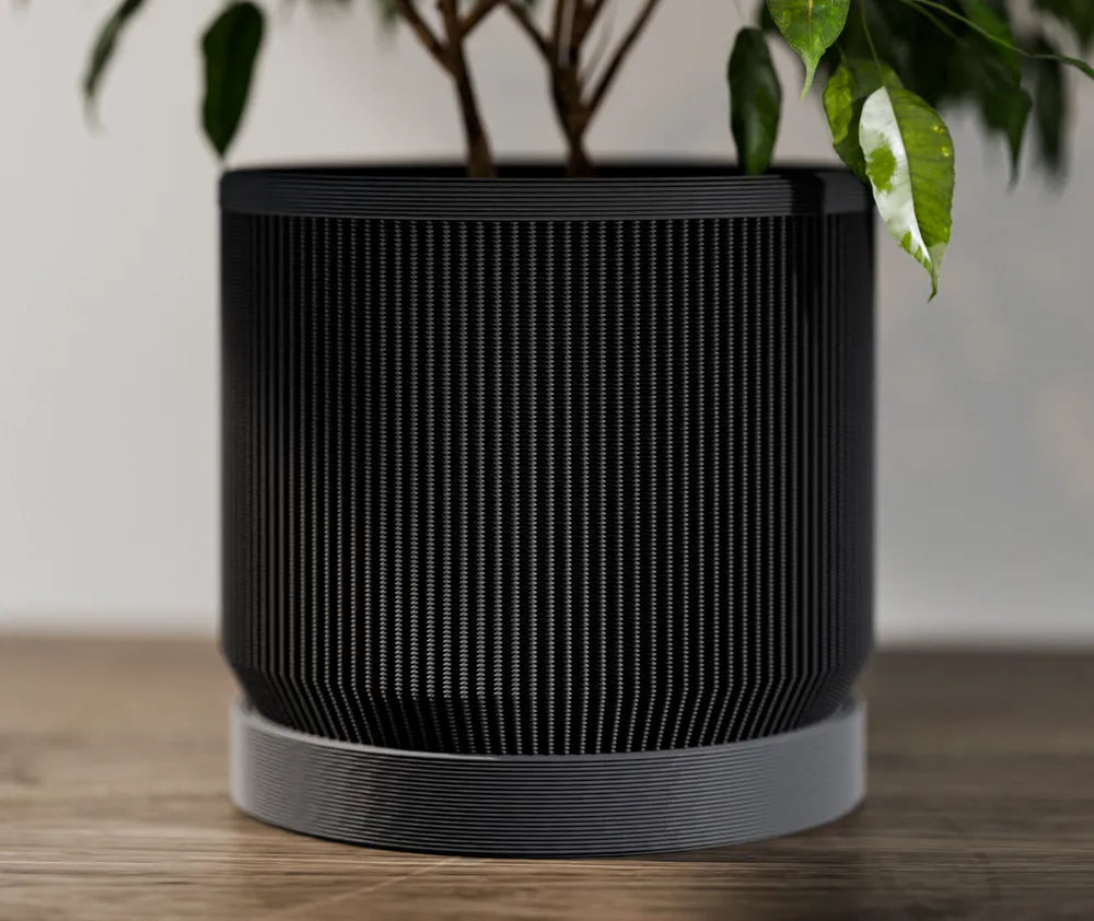 Potteplante skjuler