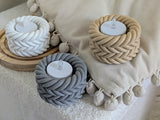 Braided rope LED-fyrfadsstager