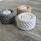 Braided rope LED-fyrfadsstager
