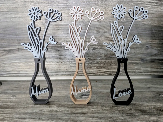 Vase m. navn